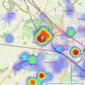 Hunters - Ashford listings heatmap