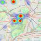 Hunters - Brentford listings heatmap