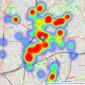 Hunters - Camberwell listings heatmap