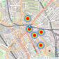 Hunters - Camden listings heatmap