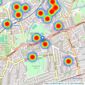 Hunters - Carshalton listings heatmap