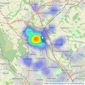 Hunters - Chapeltown listings heatmap