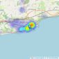 Hunters - Folkestone listings heatmap