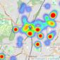 Hunters - Forest Hill listings heatmap