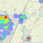 Hunters - Haxby & Strensall Areas listings heatmap