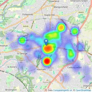 Hunters - Kingswood listings heatmap