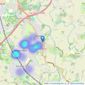 Hunters - Knowle listings heatmap