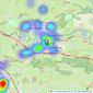 Hunters - Otley listings heatmap