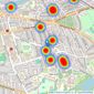 Hunters - Reading listings heatmap