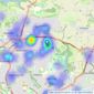 Hunters - Roundhay listings heatmap