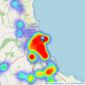 Hunters - Scarborough listings heatmap