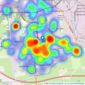 Hunters - Scunthorpe listings heatmap