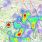 Hunters - Sedgley listings heatmap