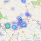 Hunters - Selby listings heatmap