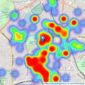 Hunters - Stoke Newington listings heatmap