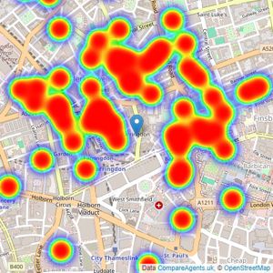 Hurford Salvi Carr - City listings heatmap