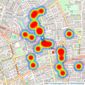 Hurford Salvi Carr - Islington & Shoreditch listings heatmap