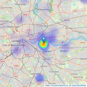 Huttons & Partners - London listings heatmap