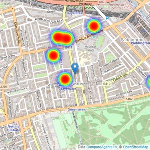 Hyde Park Agencies - London listings heatmap