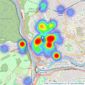 Hydes of Bristol - Clifton listings heatmap