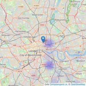 I AM REAL ESTATE - London listings heatmap