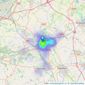 iAgent Homes - Northwich listings heatmap