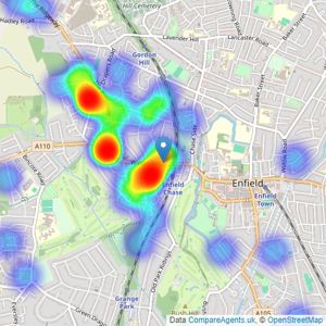 Ian Gibbs - Enfield listings heatmap