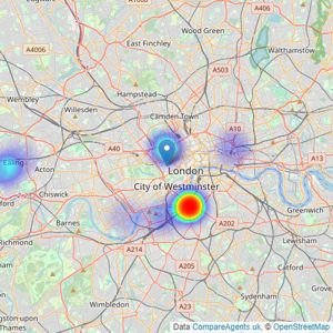 Iconique International - London listings heatmap