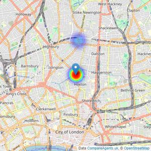 IDM Estates Ltd - London listings heatmap