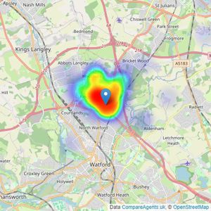 Imagine - WD25 listings heatmap