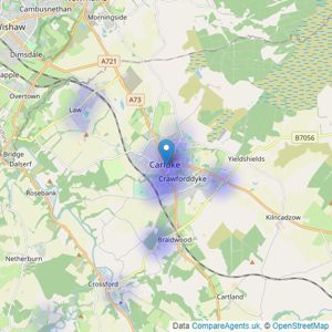 Independent Estates - Carluke listings heatmap