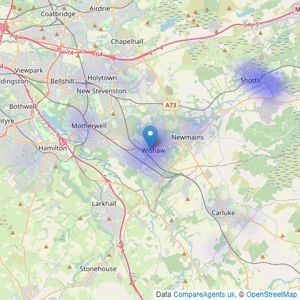 Independent Estates - Wishaw listings heatmap