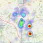 Indigo Residential - Ampthill listings heatmap