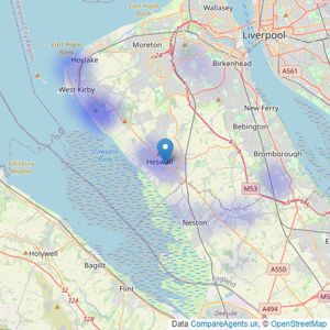 Ingram Premium Listings - Heswall listings heatmap