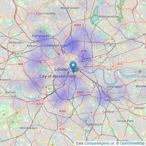 Inigo - London listings heatmap