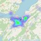 Innes & Mackay - Inverness listings heatmap