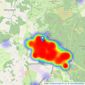 Irving & Sons - Verwood listings heatmap