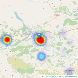 Irving Geddes W.S. - Crieff listings heatmap