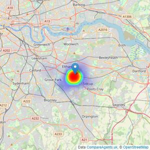 Irwin Scott - New Eltham listings heatmap