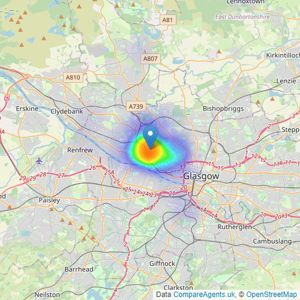 Ivy Property - Glasgow listings heatmap