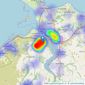 Iwan M Williams - Conwy listings heatmap