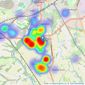 J Lord & Co - Davenham listings heatmap