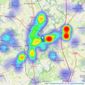 J W Wood - Durham City listings heatmap