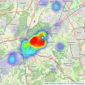 Jackie Quinn Estate Agents - Ashtead Village listings heatmap