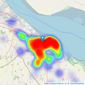 Jackson Green & Preston - Grimsby listings heatmap