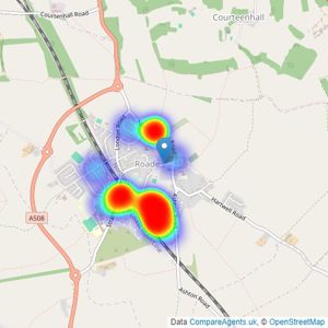 Jackson Grundy Estate Agents - Roade listings heatmap