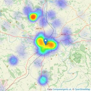 Jackson Property - Hereford listings heatmap