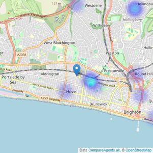 Jackson Royal - Brighton listings heatmap