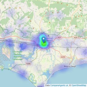 Jackson-Stops - Chichester listings heatmap