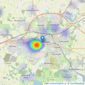 Jackson Stops - Colchester listings heatmap